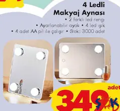 FOREVER 4 LEDLİ MAKYAJ AYNASI